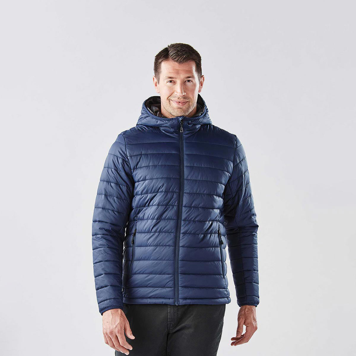 Buy Men's Packable Down Jacket, Puffer Jacket Lightweight Warm Puffer Coat,  Stand Collar- Dark Navy, Medium at
