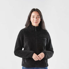 Women's Petite Tek Gear Microfleece Hooded Jacket Black ()