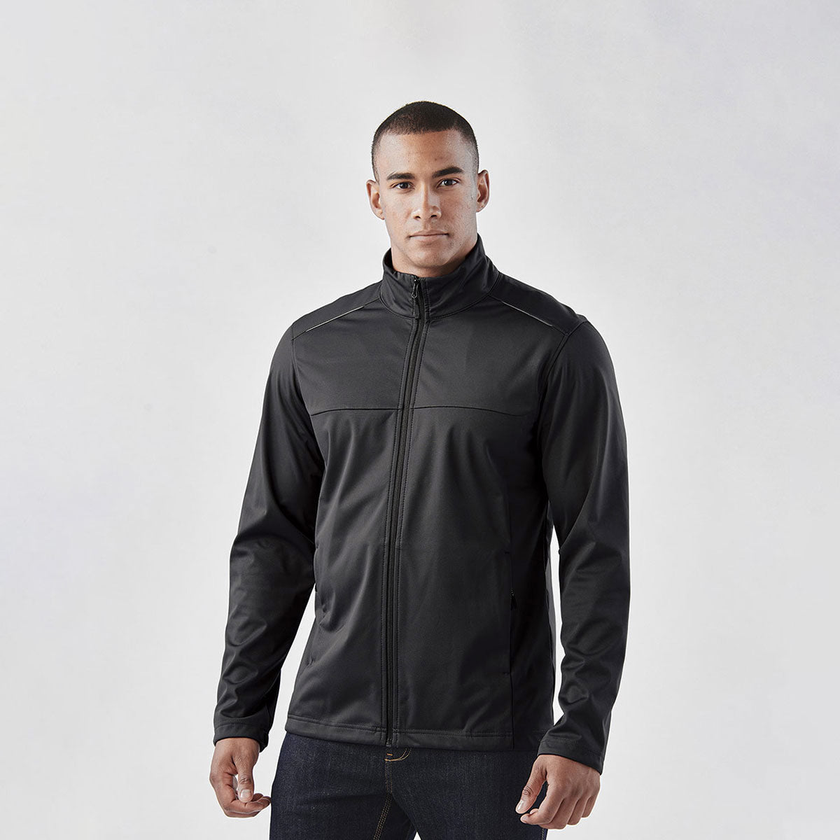 Men's Microfleece Vest Jacket - CARBON BLACK