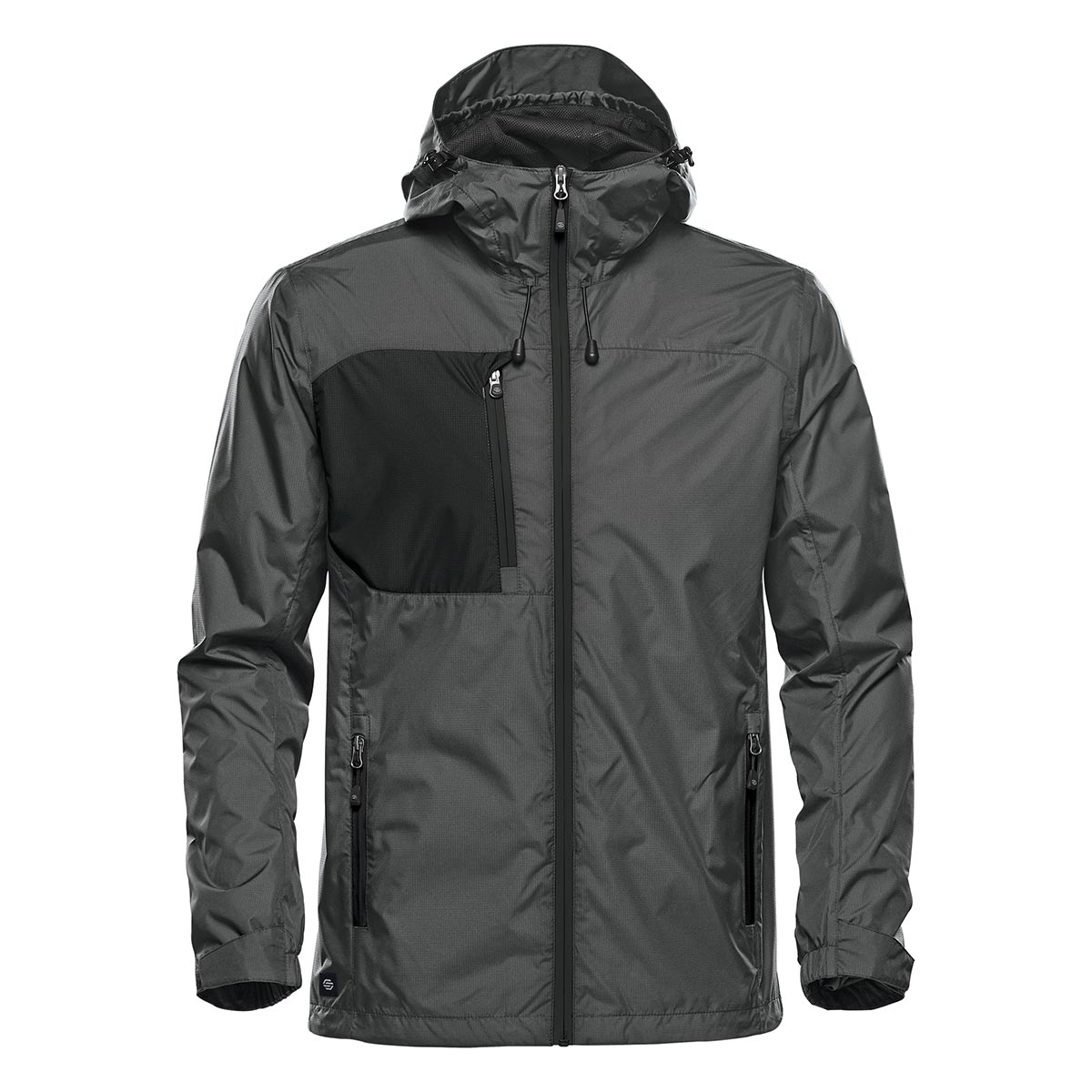 The North Face Hooded Mens Rain Windbreaker Jacket Mesh Lined Black Size: L